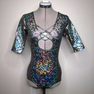 IHeartRaves Holographic Bodysuit